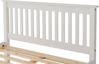 Image: 7202 - Monaco King Size Bed Low - White